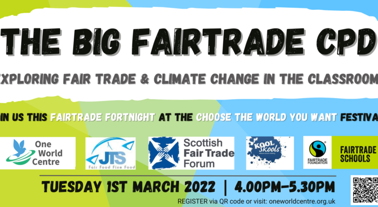 Image with logos and the words The Big Fairtrade CPD