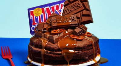 Tony’s Dark Milk Pretzel Toffee Cake