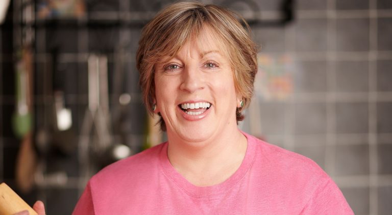 portrait of Bake Off's Sandy Docherty