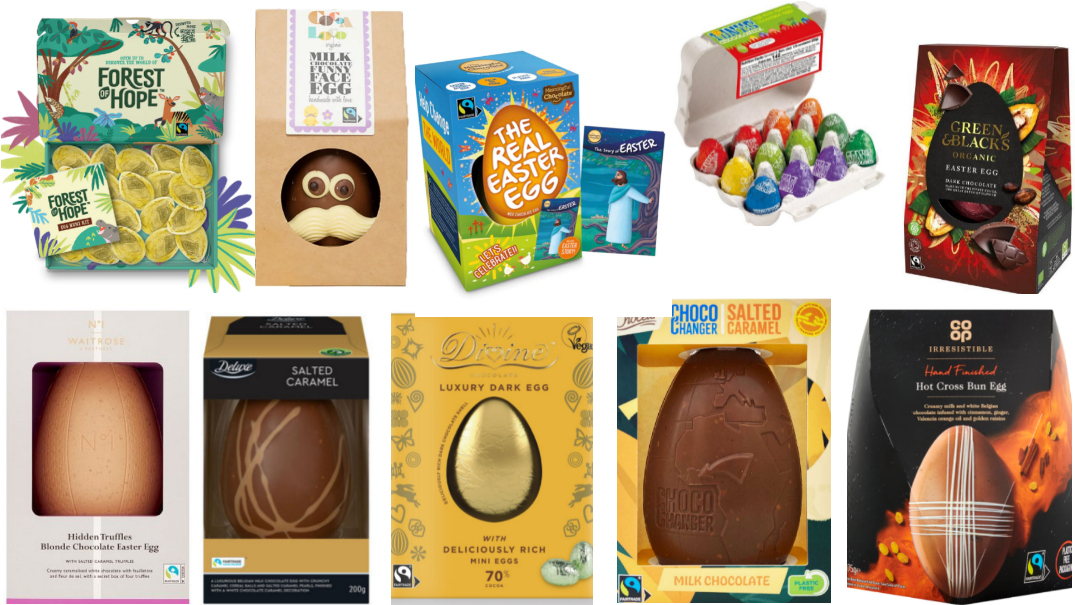 Top 10 Fairtrade Easter Eggs for 2022