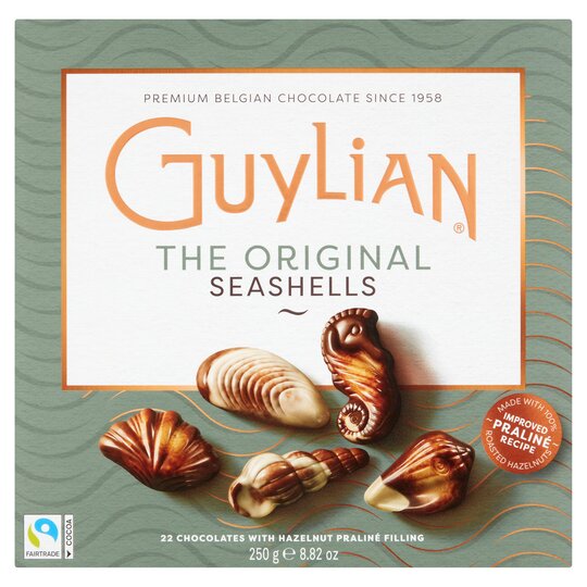 A box of Guylian Seashells Boxed Chocolates 