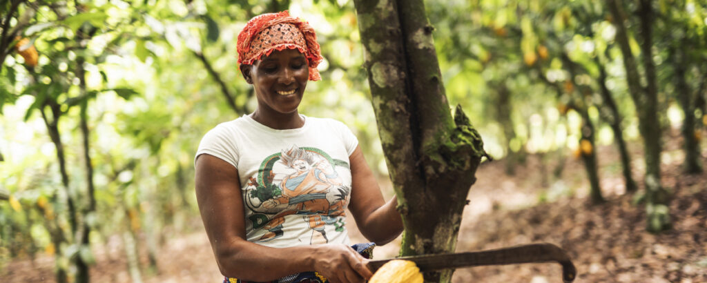 Fairtrade cocoa famer Cote d'Ivoire