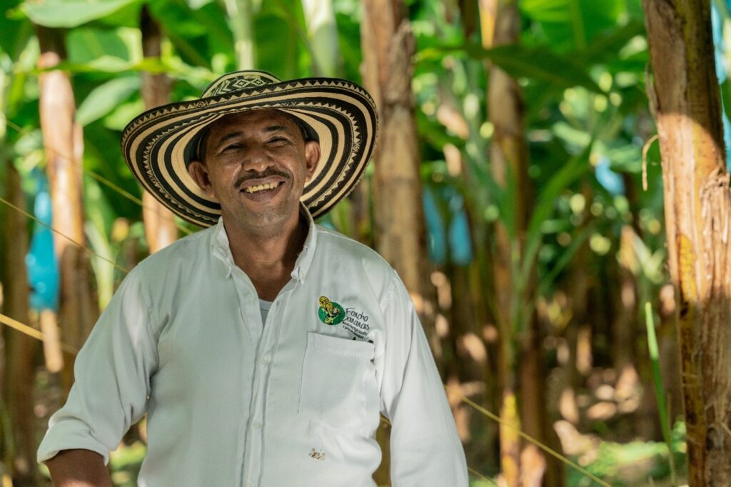 Fairtrade banana farmer Albeiro Alfonso Cantillo. Photo © Nicolás Becerra/Fairtrade Foundation